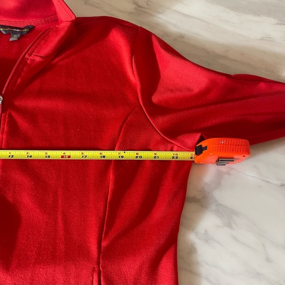 Stretch The Rules Red Women's Size XL Jacket Zip Up Collared Casual - Picture 6 of 8